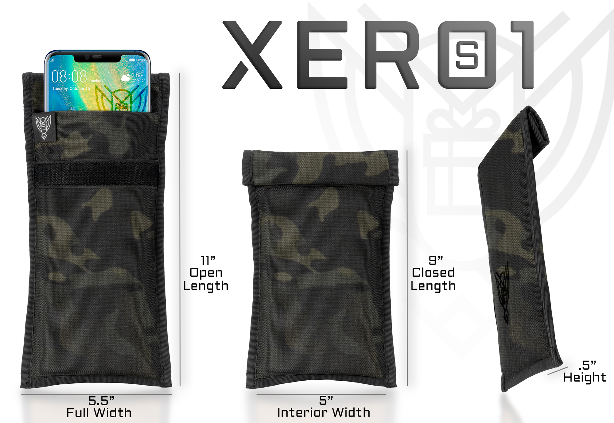 Xero 1 Faraday Sleeve for Phones and Other Small Electronics