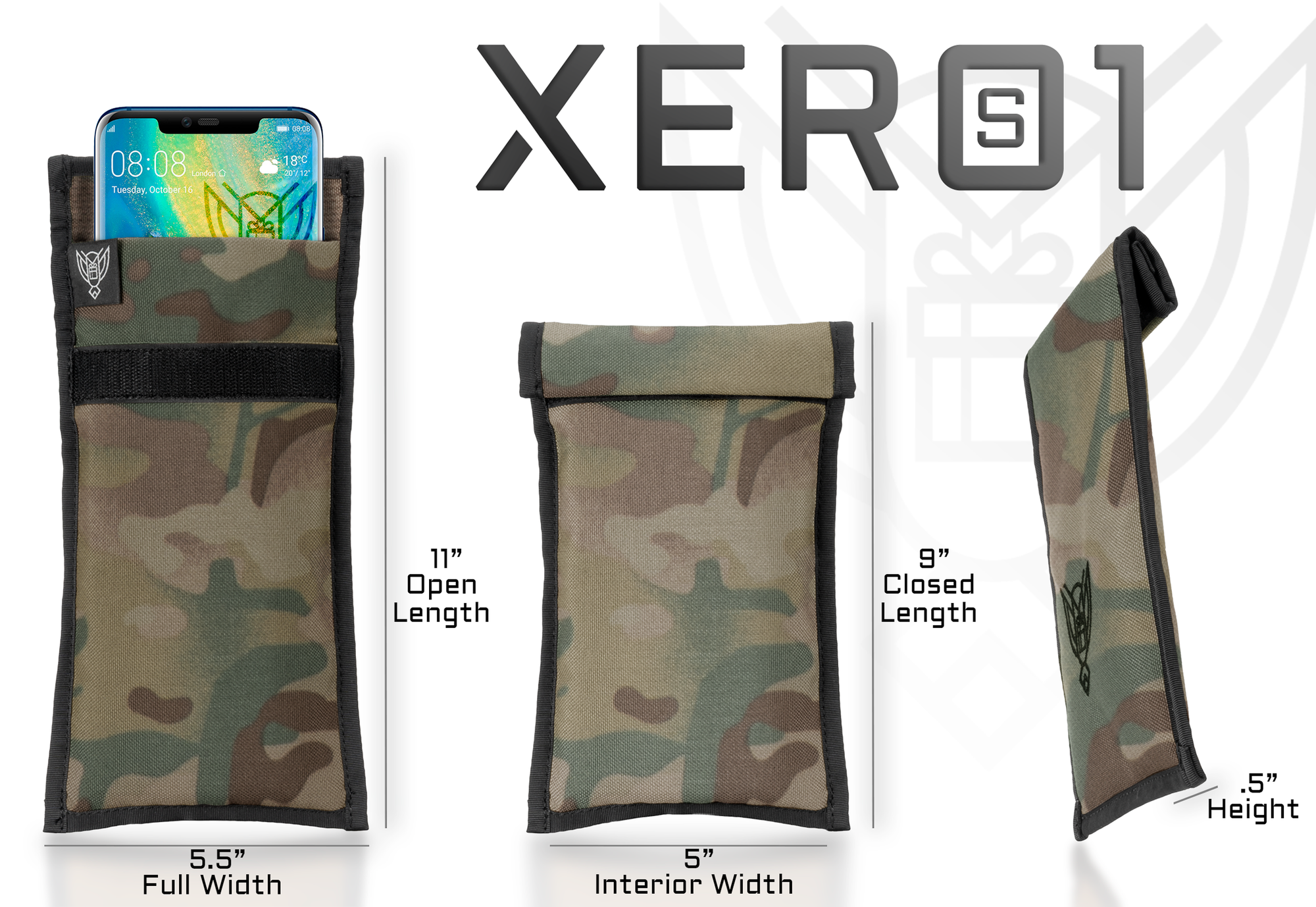 Xero 1 Faraday Sleeve for Phones and Other Small Electronics