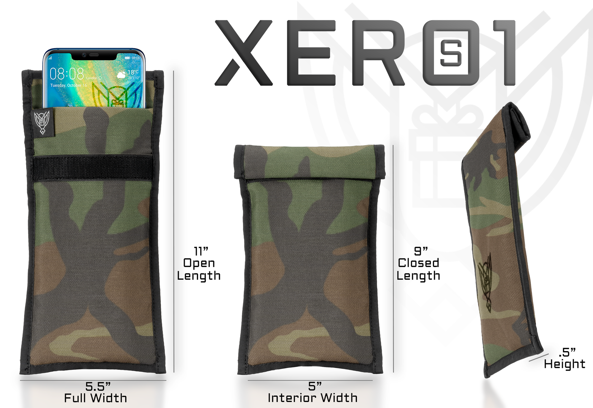 Xero 1 Faraday Sleeve for Phones and Other Small Electronics