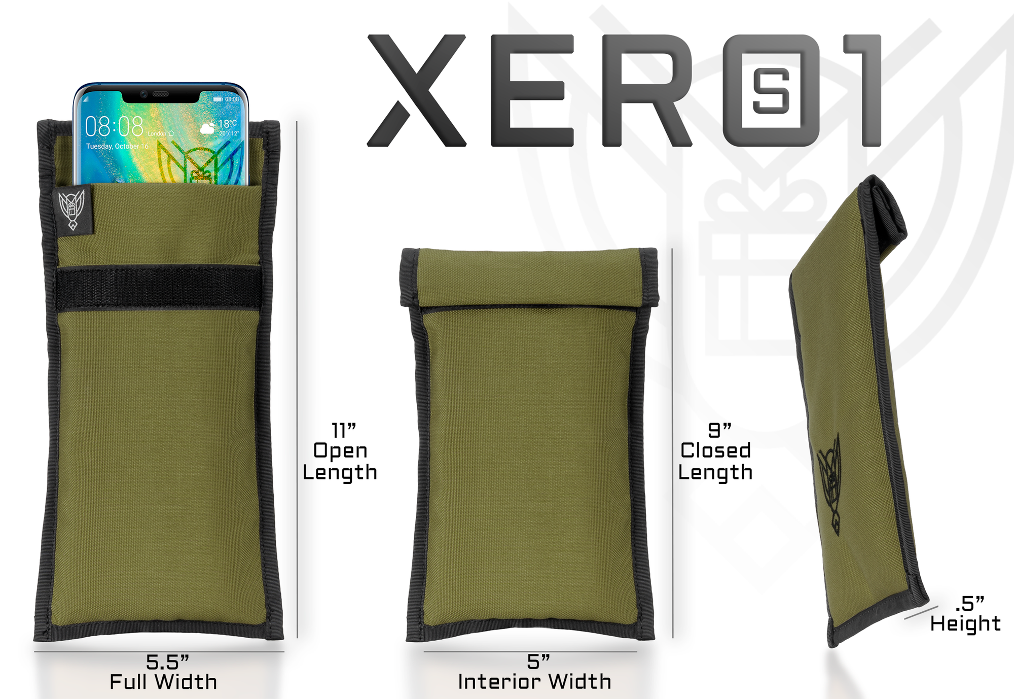 Xero 1 Faraday Sleeve for Phones and Other Small Electronics