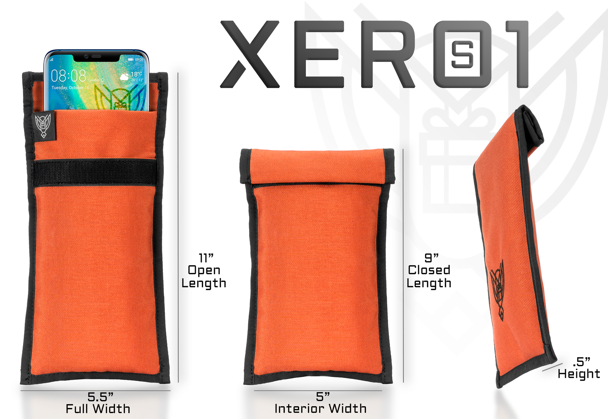 Xero 1 Faraday Sleeve for Phones and Other Small Electronics