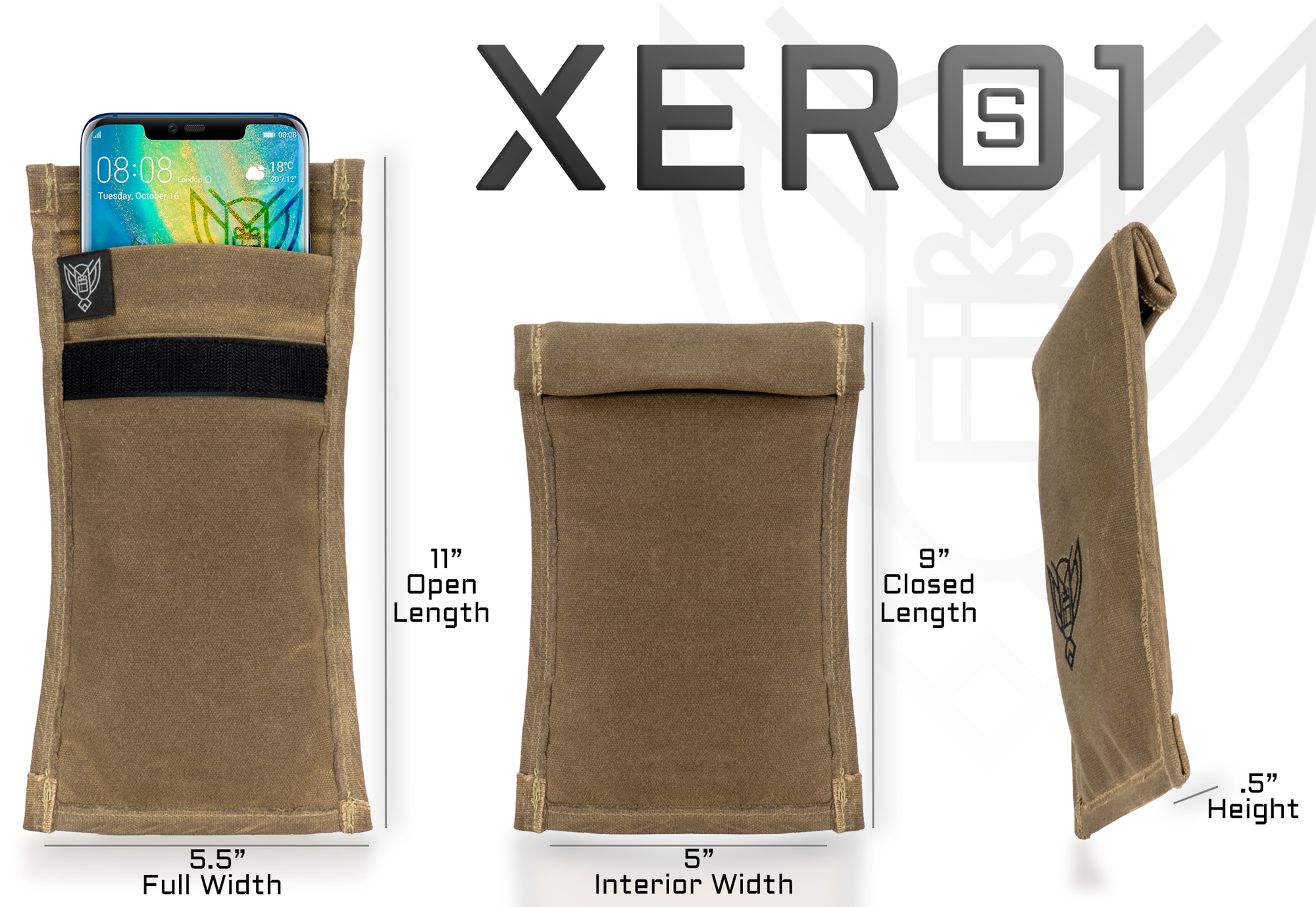 Xero 1 Faraday Sleeve for Phones and Other Small Electronics