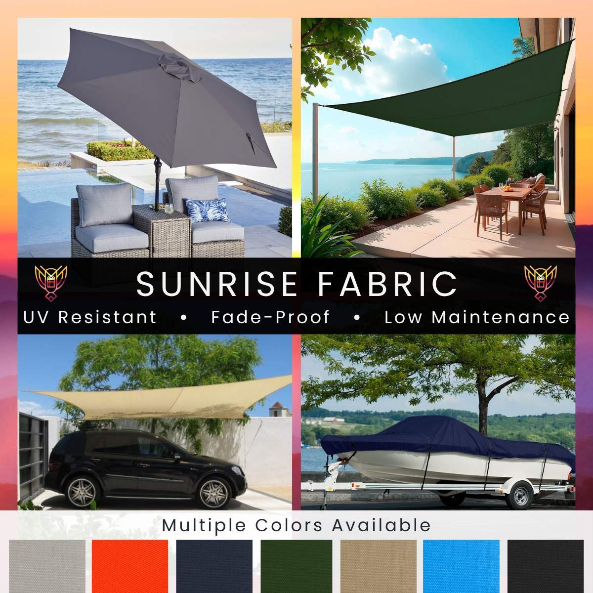 SunRise 600D Outdoor Fabric