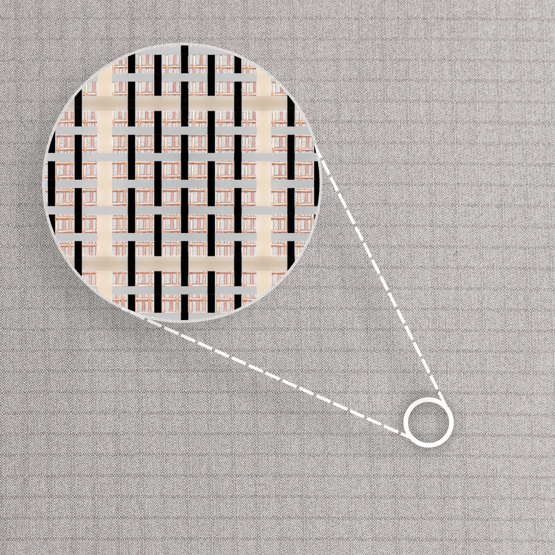 Diamond Form Faraday Fabric